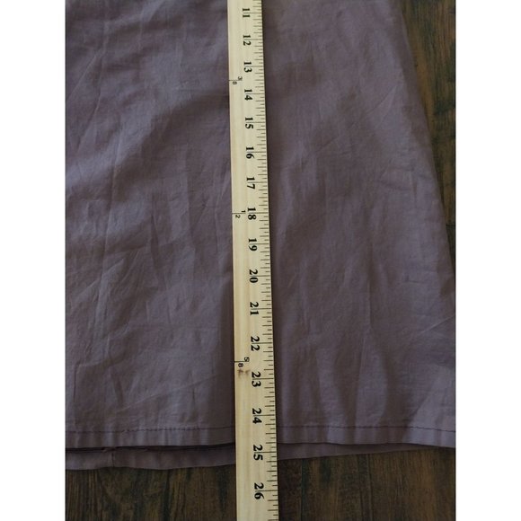 ZARA Woman Dusty Purple A Line Cotton Skirt Sz 6 - Picture 10 of 10